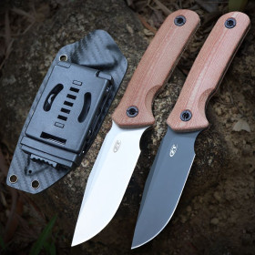 ZT0997 Two Colors Sandvik 14c28n Steel Blade Full Tang Hunting Camping Fixed Knife UD408790